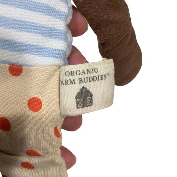 APPLE PARK Organic Farm Buddies Plush Toy Boxer the Dog - Picture 9 of 12